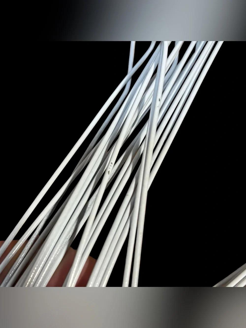 White Wire Hangers - Set of 20 Metal Clothes Hangers